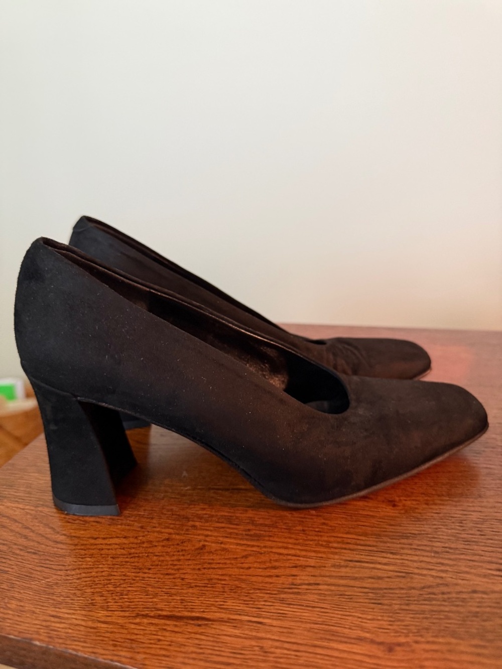 Via Spiga Black Leather Suede Made in Italy 6 1/2 M